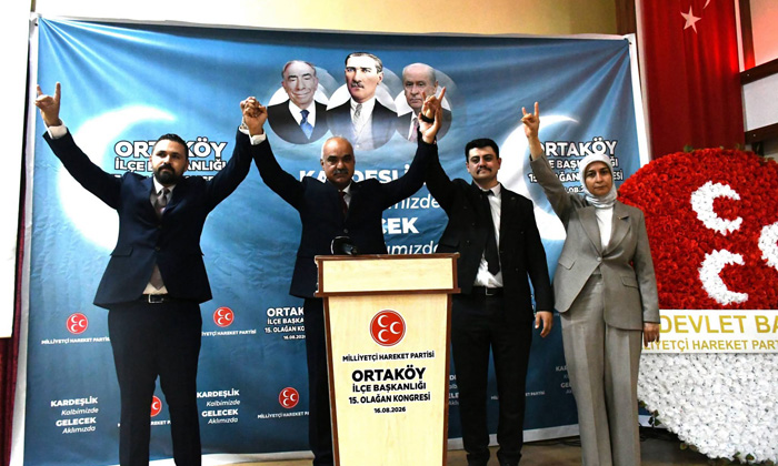 MHP Ortaköy’de Fatih Doğan yeniden başkan seçildi