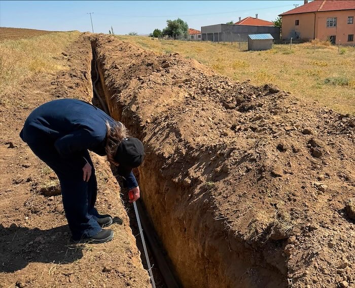 Abalı Köyü’nün içme suyu hattı yenilendi