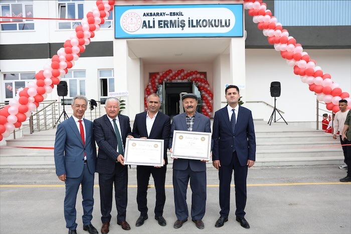 Aksaray’da Ali Ermiş İlkokulu törenle hizmete açıldı