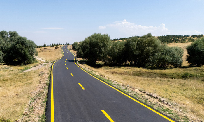 Aksaray İl Özel İdaresi Sarıyahşi’de 7 kilometre yolu asfaltladı