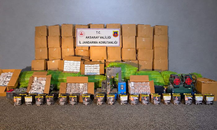 Aksaray’da 3 Milyon 250 Bin TL’lik kaçak tütün operasyonu!